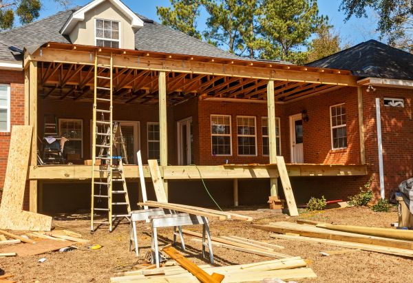 Porch Raising in Johnson City